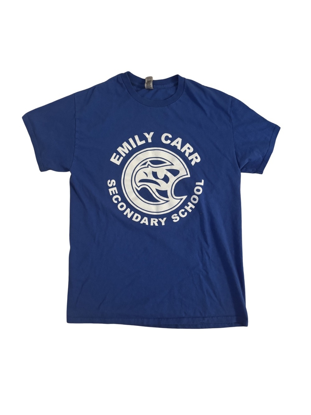 Vintage Emily Carr Secondary School Blue Logo Tee